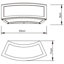 Hobucken Polished Chrome Integrated LED Outdoor Flush Mount