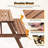 8 Person Brown Wooden Picnic Table, Outdoor Camping Dining Table With 2 Seats, Garden, DIY With 2 Built-In Benches, 2220Lb Capacity-931690621