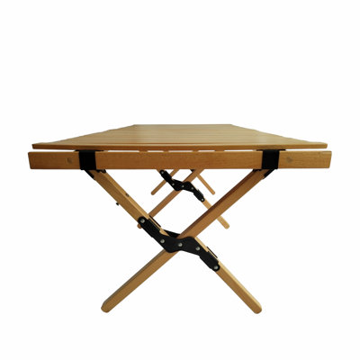 Multi-Function Wooden Foldable Portable Patio Dining Table, Natural Indoor And Outdoor Universal ,Natural