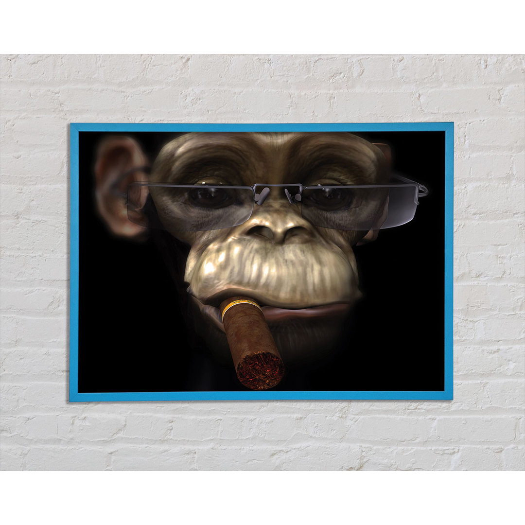 Leinwandbild The Chimp Cigar Smoker