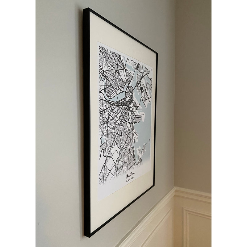 " Boston City Map ", White