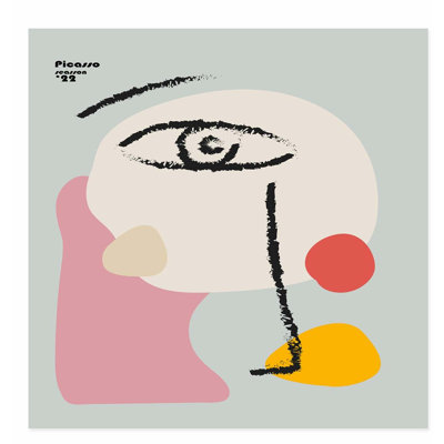 «Abstract Picasso Face I», reproduction d'art moderne sans cadre