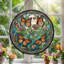 Panneau de vitrail de jardin Butterfly H 12 po-1668048380