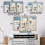 Doux couleur cubique Beach House I - ensemble de décoration murale fenêtres côtières-107753064-107753065