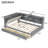 Gray Full Size Wood Bed Frame With Storage Headboard, 2 Drawers And Efficient Assembly Simple Steps-363301410