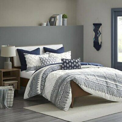 Ensemble de housse de couette réversible en coton Aisen