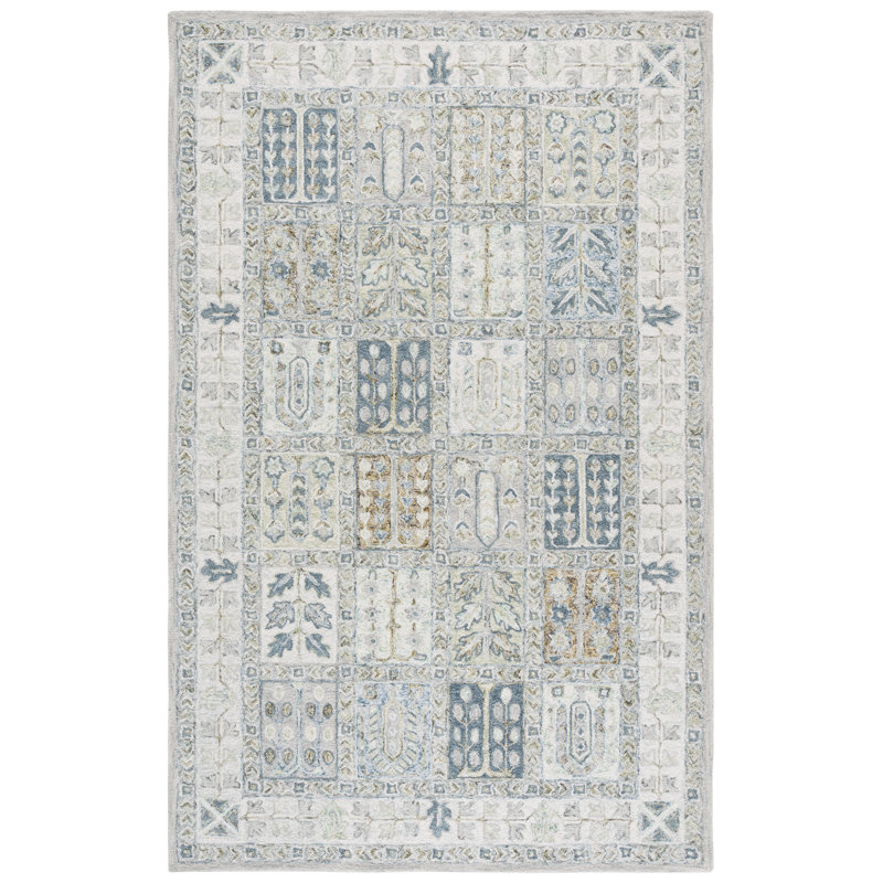 Tapis d'intérieur en coton touffeté à la main Somerville Metro, Rectangle 9 pi x 12 pi