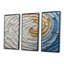 «Blue and White Spiraling Hearts II», ensemble d'art mural à spirales abstraites-1633551633-1633551657