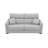 Bellinda Italian 81" Modern Stain and Abrasion Resistant Performance Fabric Queen Size Sleeper Square Arm Sofa Bed with Adjustable Headrests-59051730