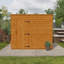 TigerFlex® Modular Buildings Solid Wood Shiplap Pent Garden Shed