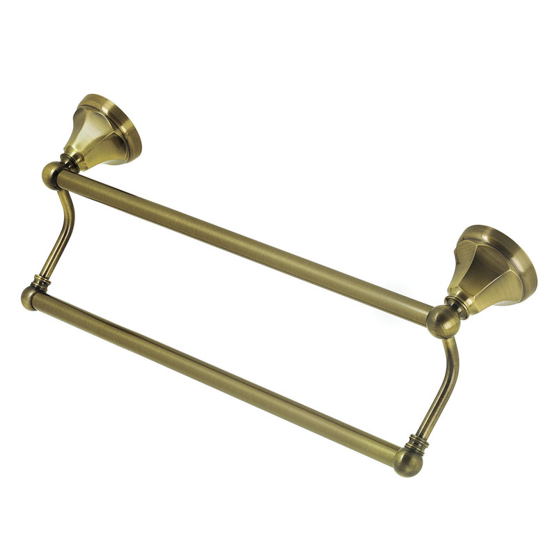 Kingston Brass Metropolitan 24-Inch Dual Towel Bar, Oil Rubbed Bronze, 5''H x 20.75''L x 5.56''D