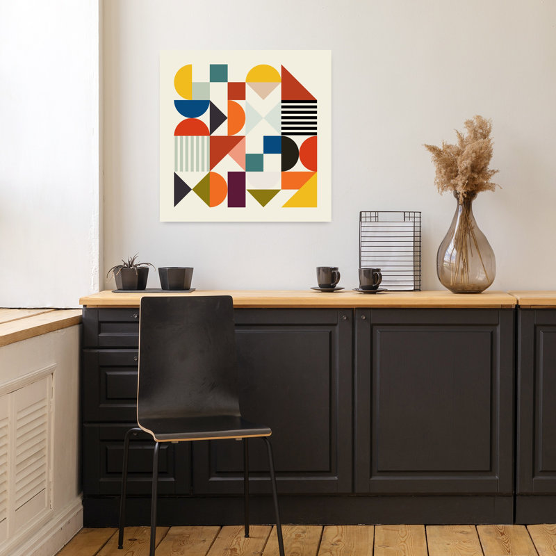 Art contemporain, art contemporain abstrait, H 18 po x l 18 po
