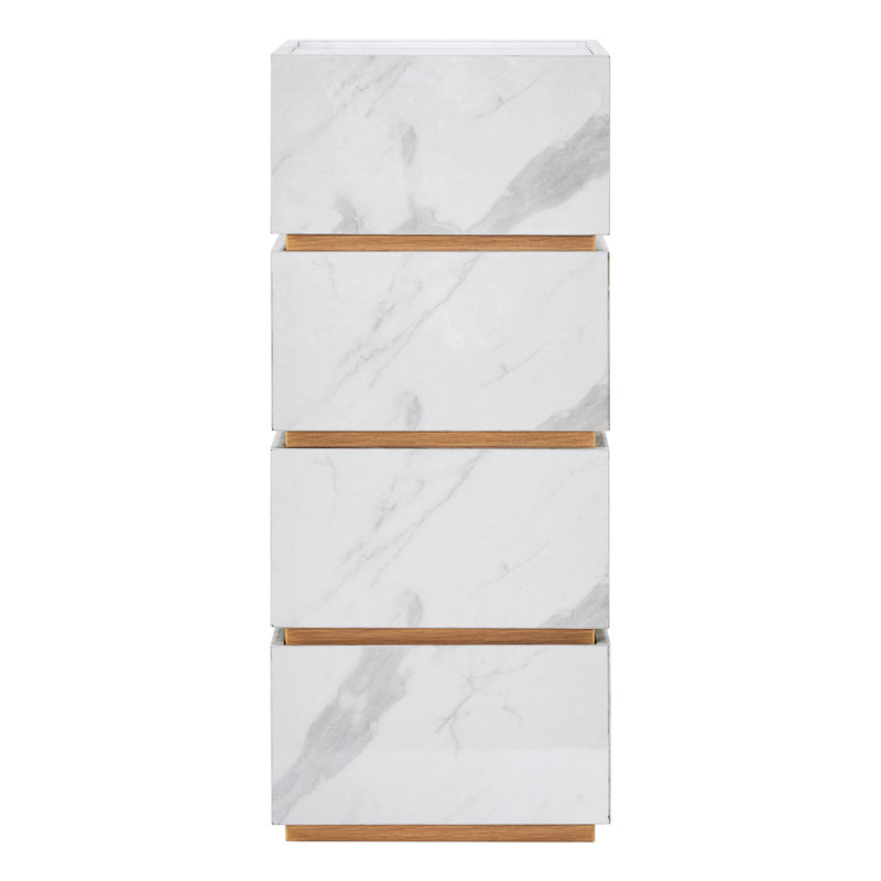 Tiroir de rangement modulaire, commode multifonctionnelle à 4 tiroirs ou 2 tables de chevet