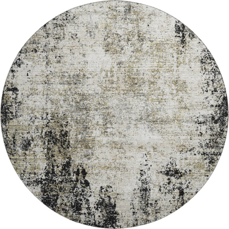 Premium Machine Washable Prisco Black Rug