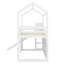 Lit mezzanine simple en bois avec glissade-76378510