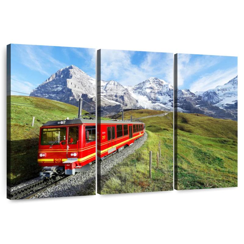 Mehar Bernese Highlands Train, 48" H x 74" W