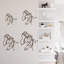 Décoration murale abstraite en forme de corps de femme-124840114-124840117