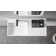 40 in. Wall-Mount or Countertop Bathroom Hidden Drain with Large Square Bowl