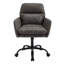 Chaise de bureau réglable en similicuir artificiel avec base noire-1388251134