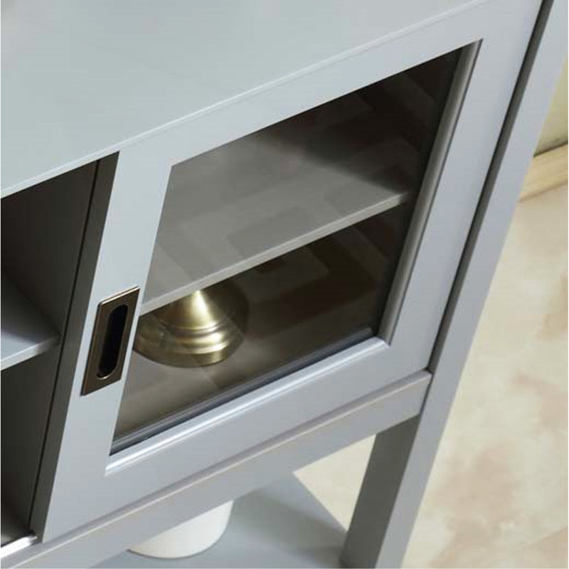 Buffet avec portes, gris