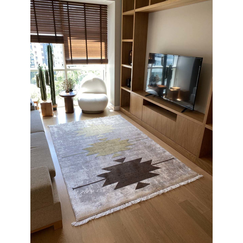 Tapis Lao avec envers antidérapant, Rectangle 5 pi 11 po x 9 pi 10 po