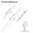 Adjustable Spring Tension Rod,1/2" Diameter,Steel Tube,6-Pack，White,20-35"-1555172769-1555172770