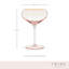 Verres en cristal rose, ensemble de 2