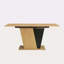 Table de salle à manger extensible de 61,81 po (46,46 po) avec rangement intégré, table en bois moderne avec structure en métal robuste et base en panneau de fibres à densité moyenne, plateau de table réglable pour la maison, la salle à manger et -111286414