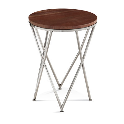 Tomoko 24" Accent Table with Marble Top