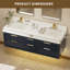 Ensemble de meuble-lavabo simple 48 po avec plateau Mayatte Grado-968544388-968544393