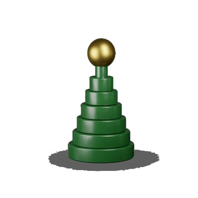 Sapin de Noël vert