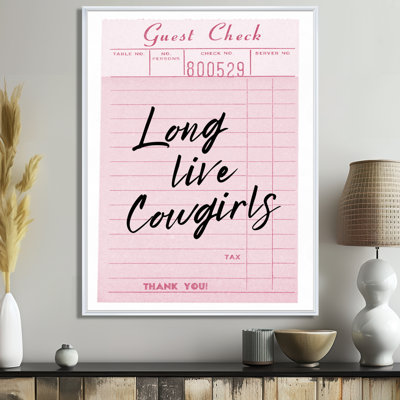 Longue vie aux cow-filles - décoration murale