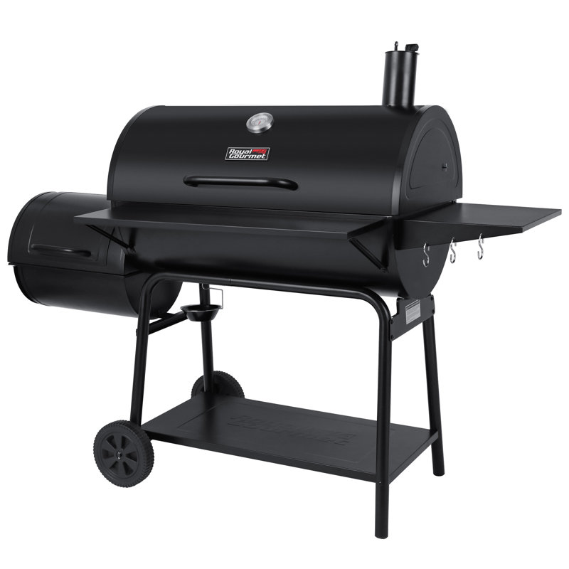 ROYAL GOURMET® Deluxe 36-inch Charcoal Barrel Grill with Cover