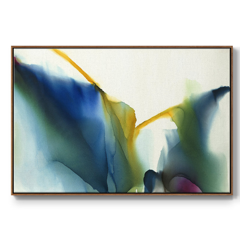 Impression sur toile encadrée, Toile encadrée noyer flottant, H 25 po x l 37 po x P 2 po
