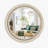 Frostley  Round Wood Wall Mirror with Beaded Detailing-1353079420