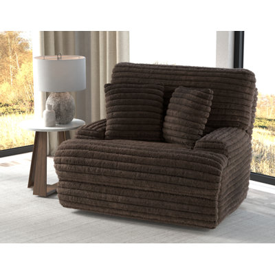 Cushy Oversized Deep Seat Power Recliner with Power Adjustable Headrest