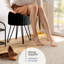Repose-pieds rond en velours plissé avec rangement-1026732528-1026732542