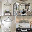 24 lumières suspendues rondes de style chandelier de style roue de chariot de style campagnard à 24 lumières pour îlot de cuisine-36179628