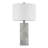 23.25" Grey Table Lamp With Bottom Night Light (Bulb Included) 