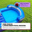 Glissade d'eau gonflable tropicale de 13 pi avec piscine pour enfants et adultes, avec souffleur