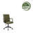 Stephanie Faux Leather Office Chair with Steel Base-78606336