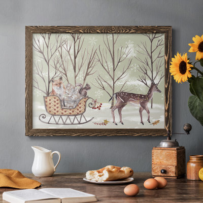 «Christmas Time I», peinture sur toile encadrée