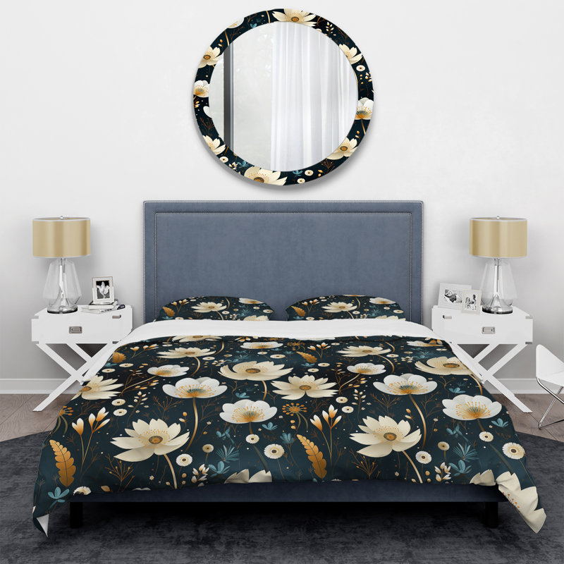 Divine Dreams Floral Pattern VI - Ensemble de housse de couette à motif floral