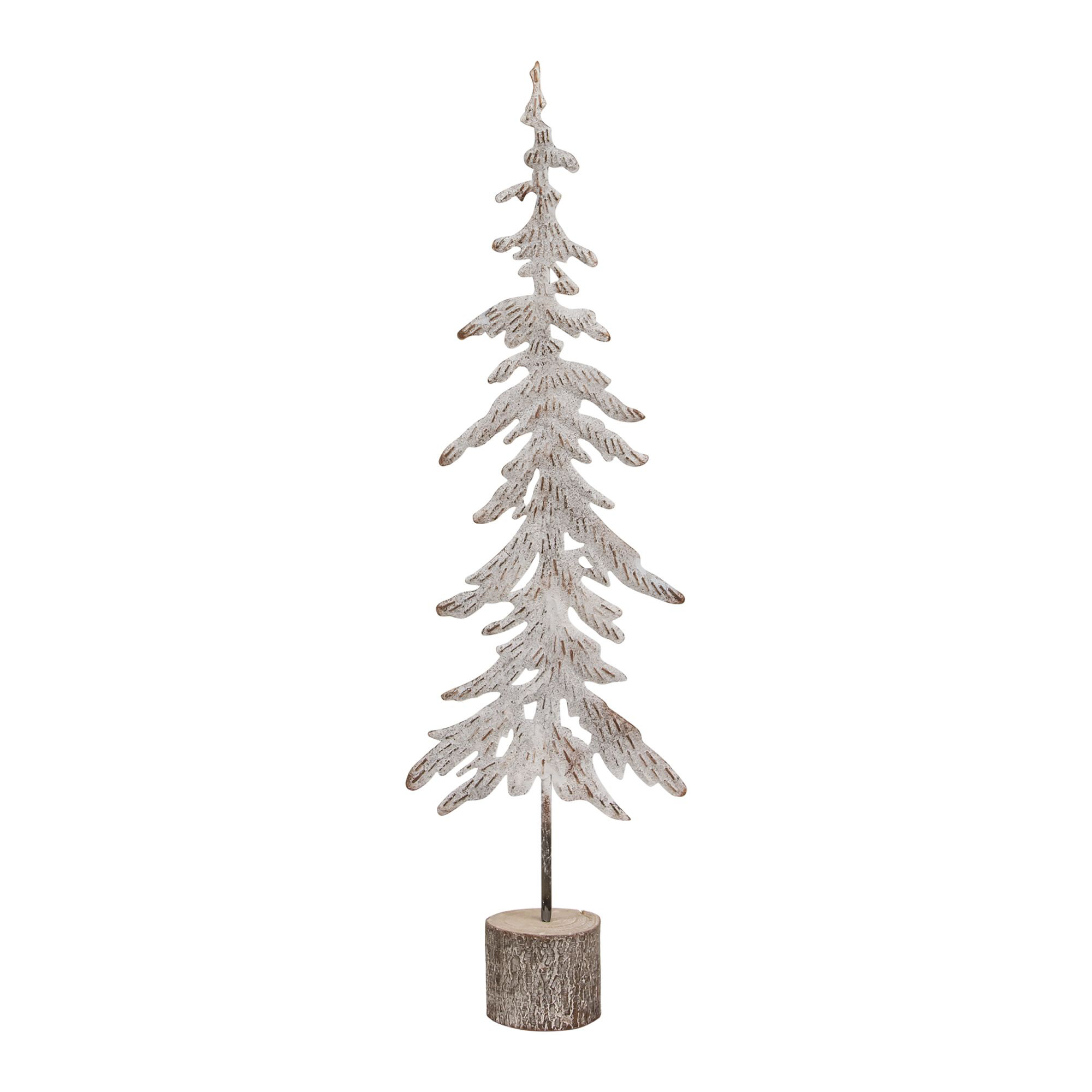 White Washed Lighted Wood Christmas Tree With Reclaimed Barn Wood