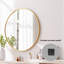Glass D-Shaped Wall Full Length Mirror