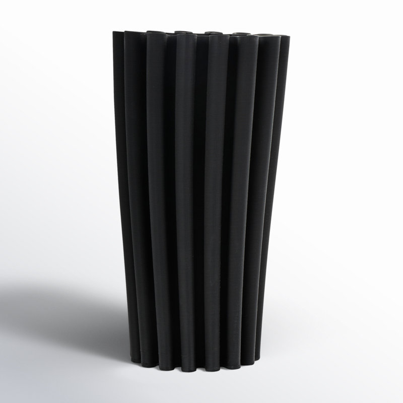 Vase de table en céramique Blaine, H 11,9 po x l 6,2 po x P 6,2 po