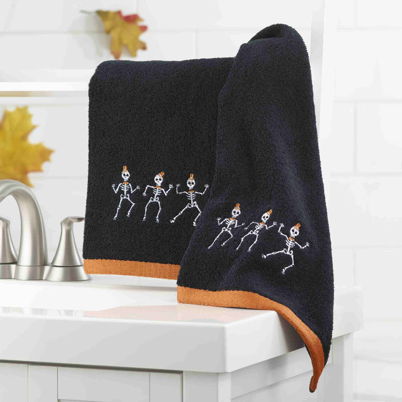  Skeletons Halloween 2-Pack Hand Towels