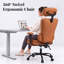 Fauteuil de bureau confortable avec repose-pieds-133595416
