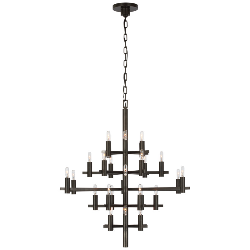 Chapman & Myers Sonnet Medium Chandelier, Black