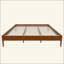 Structure de lit plateforme en bois de bambou sec de 15 pouces de hauteur, avec support en lattes de bois, style moderne et minimaliste, aucun sommier requis, assemblage facile-1351567991-1351568012